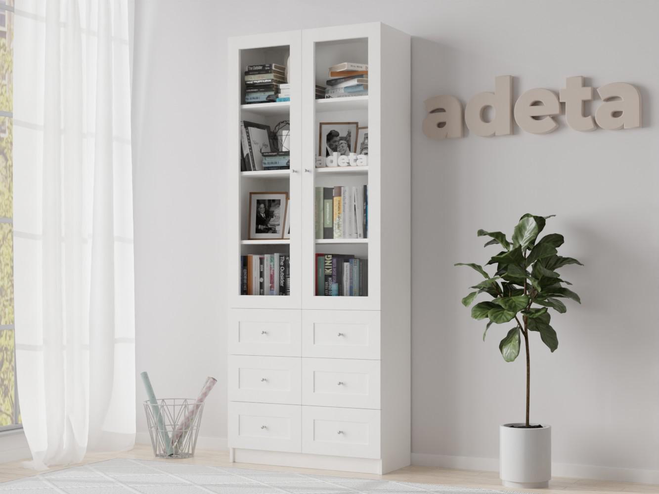 Книжный шкаф Билли 317 white ИКЕА (IKEA) изображение товара