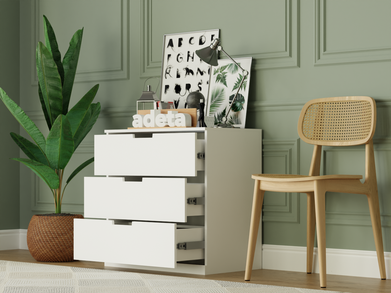 Комод Нордли 21 white ИКЕА (IKEA) изображение товара