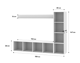 Изображение товара Стеллаж Билли 123 white ИКЕА (IKEA) на сайте adeta.ru