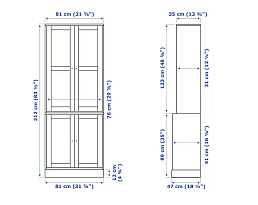 Изображение товара Книжный шкаф Хавста 11 white ИКЕА (IKEA) на сайте adeta.ru